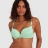 Tia Contour Plunge Bra - Mint Green