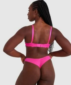 Tia Contour Plunge Bra - Pink -BRAS N THINGS Shop tia contour plunge bra pink 00754105 5