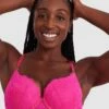 Tia Contour Plunge Bra - Pink