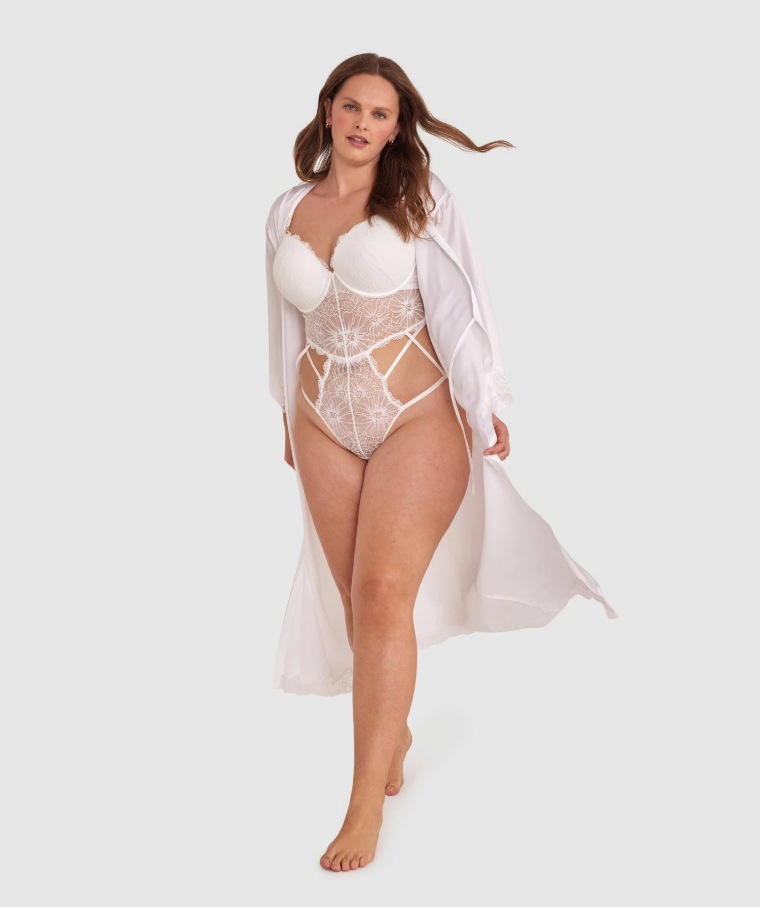 Tia Push Up Bodysuit - Ivory 5 Tia Push Up Bodysuit - Ivory - Image 5