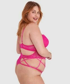 Tia Push Up Bodysuit - Pink -BRAS N THINGS Shop tia push up bodysuit pink 01441001 10