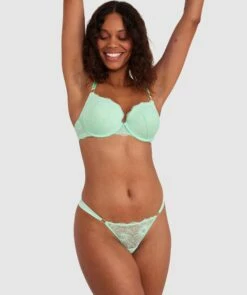 Tia V String - Mint Green -BRAS N THINGS Shop tia v string mint green 01440901 7