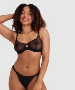 Tiffany Underwire Bra - Black 7 Tiffany Underwire Bra - Black -BRAS N THINGS Shop tiffany underwire bra black 01481101