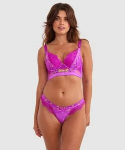 Vamp Agent Lust Brazilian Knicker - Pink -BRAS N THINGS Shop vamp agent lust brazilian knicker pink 01453601 9