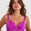 Vamp Agent Lust Push Up Bra - Pink