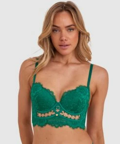 Vamp Ain't No Other Push Up Bra - Green