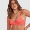 Vamp Can't Get Enough Double Push Up Bra - Orange