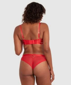Vamp Don't You Dare Brazilian Knicker - Red 9 Vamp Don't You Dare Brazilian Knicker - Red -BRAS N THINGS Shop vamp don t you dare brazilian knicker red 01454901 3