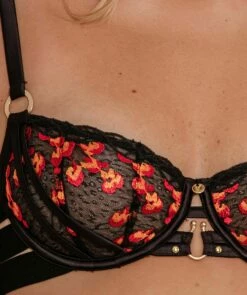 Vamp Drive Em Wild Underwire Bra - Black/Red -BRAS N THINGS Shop vamp drive em wild underwire bra black red 01400901 5