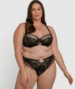 Vamp Enjoy Lovebirds High Waist Knicker - Black -BRAS N THINGS Shop vamp enjoy lovebirds high waist knicker black 01348702 6