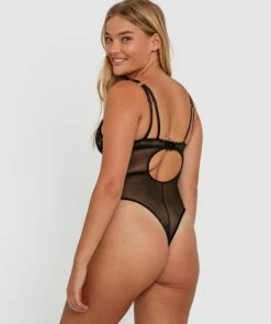 Vamp Enjoy Lovebirds Push Up Bodysuit - Black -BRAS N THINGS Shop vamp enjoy lovebirds push up bodysuit black 01348902 12