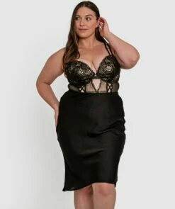 Vamp Enjoy Lovebirds Push Up Bodysuit - Black -BRAS N THINGS Shop vamp enjoy lovebirds push up bodysuit black 01348902 7