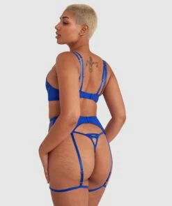 Vamp Enjoy Lovebirds Suspender - Cobalt Blue -BRAS N THINGS Shop vamp enjoy lovebirds suspender cobalt blue 01348803 8