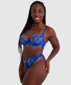 Vamp Enjoy Lovebirds Underwire Bra - Cobalt Blue 9 Vamp Enjoy Lovebirds Underwire Bra - Cobalt Blue -BRAS N THINGS Shop vamp enjoy lovebirds underwire bra cobalt blue 01348503 10