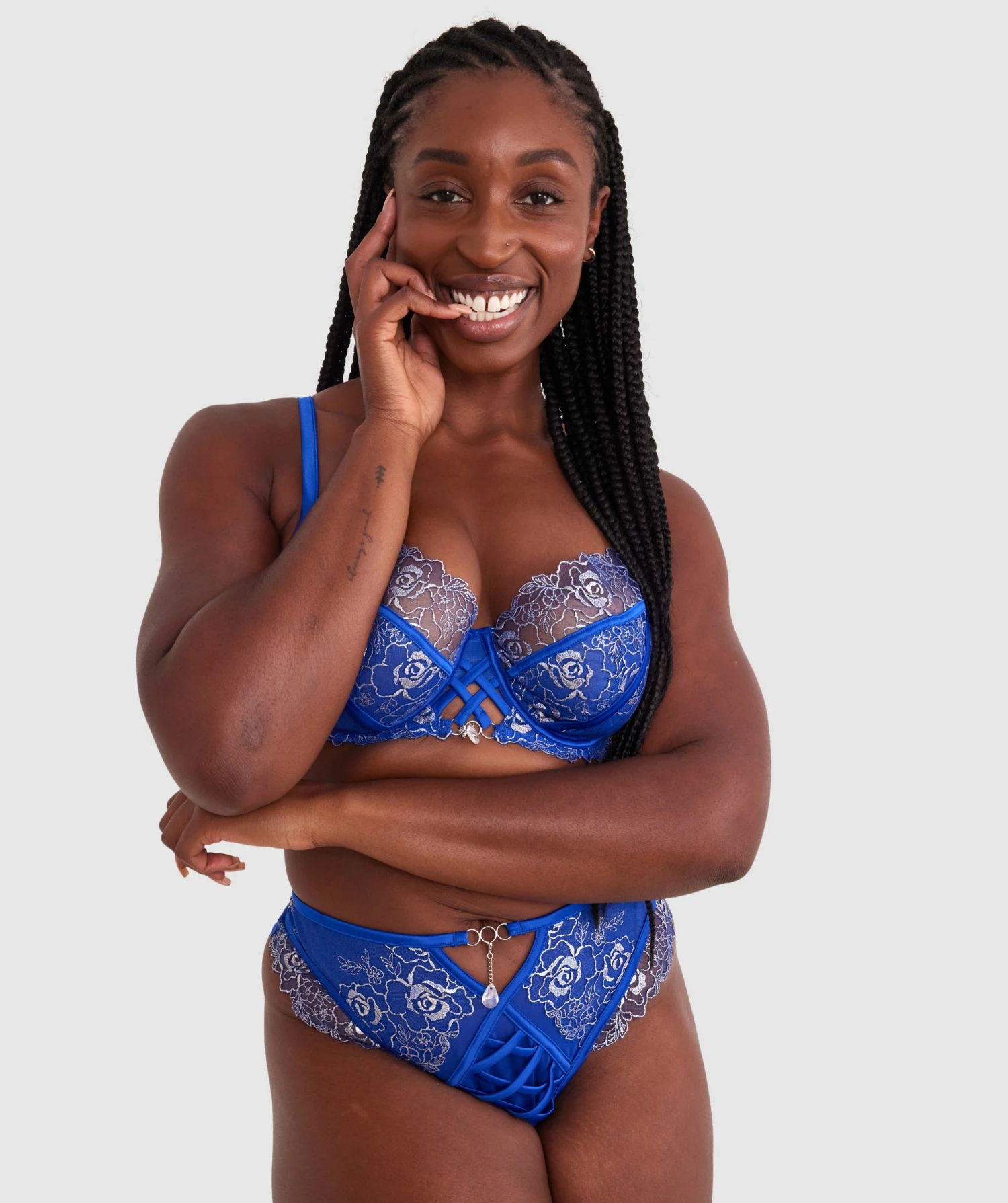 Vamp Enjoy Lovebirds Underwire Bra - Cobalt Blue 5 Vamp Enjoy Lovebirds Underwire Bra - Cobalt Blue - Image 5