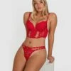 Vamp Excite Me Double Push Up Bra - Red