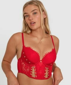 Vamp Excite Me Double Push Up Bra - Red -BRAS N THINGS Shop vamp excite me double push up bra red 01400601 7