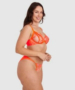 Vamp Flaming Hearts Brazilian Knicker - Orange 9 Vamp Flaming Hearts Brazilian Knicker - Orange -BRAS N THINGS Shop vamp flaming hearts brazilian knicker orange 01455601 3