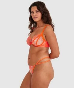 Vamp Flaming Hearts Mini V - Orange -BRAS N THINGS Shop vamp flaming hearts mini v orange 01455501 5