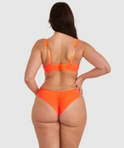 Vamp Flaming Hearts Underwire Bra - Orange -BRAS N THINGS Shop vamp flaming hearts underwire bra orange 01455401 3