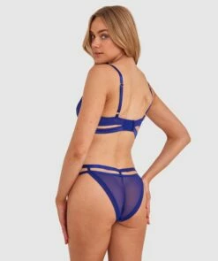 Vamp Guilty Pleasure Brazilian Knicker - Navy -BRAS N THINGS Shop vamp guilty pleasure brazilian knicker navy 01456601 2