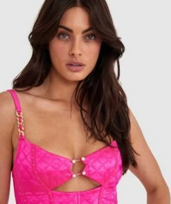Vamp Miami Heat Corset - Fuchsia Pink -BRAS N THINGS Shop vamp miami heat corset fuchsia pink 01427501 10