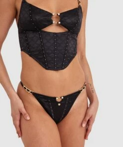 Vamp Miami Heat Tanga - Black