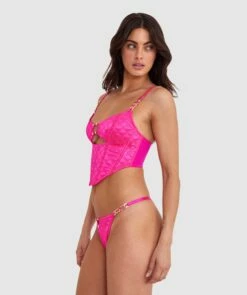 Vamp Miami Heat Tanga Knicker - Fuchsia Pink -BRAS N THINGS Shop vamp miami heat tanga knicker fuchsia pink 01438901 5