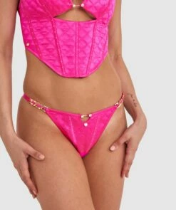 Vamp Miami Heat Tanga Knicker - Fuchsia Pink