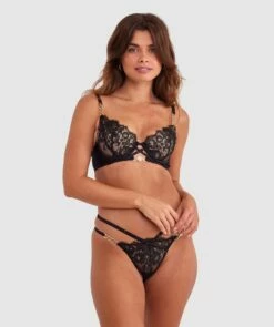 Vamp Midnight Mischief Push Up Bra - Black -BRAS N THINGS Shop vamp midnight mischief push up bra black 01450001 4