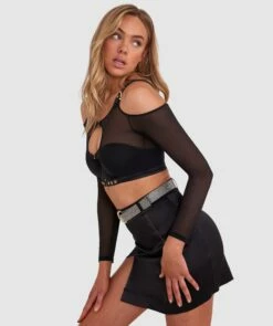 Vamp Relentless Mini Skirt - Black -BRAS N THINGS Shop vamp relentless mini skirt black 01428002 5