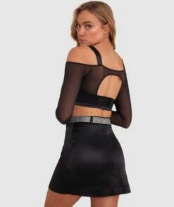 Vamp Relentless Mini Skirt - Black -BRAS N THINGS Shop vamp relentless mini skirt black 01428002 6