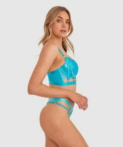 Vamp Sea Vixen V String - Teal -BRAS N THINGS Shop vamp sea vixen v string teal 01458801 12