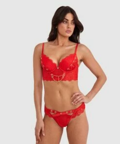 Vamp She's A Vamp Brazilian Knicker - Red 10 Vamp She's A Vamp Brazilian Knicker - Red -BRAS N THINGS Shop vamp she s a vamp brazilian knicker red 01428301 12