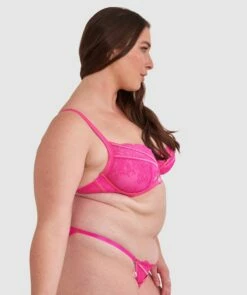 Vamp Showthang Full Cup Balconette Bra - Fuchsia Pink -BRAS N THINGS Shop vamp showthang full cup balconette bra fuchsia pink 01428501