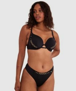 Vamp Swim Buckle Up Baby Full Cup Top - Black -BRAS N THINGS Shop vamp swim buckle up baby full cup top black 01423101