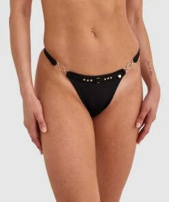 Vamp Swim Buckle Up Baby V String - Black -BRAS N THINGS Shop vamp swim buckle up baby v string black 01423201