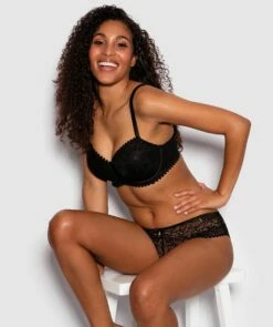 Venice Full Cup Balconette Bra - Black -BRAS N THINGS Shop venice full cup balconette bra black 01012905 10