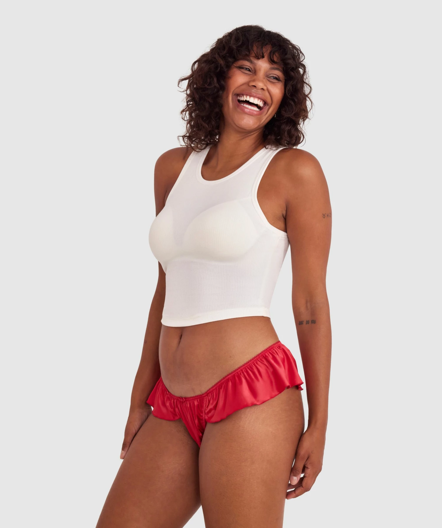 Vivienne Brazilian Knicker - Red 2 Vivienne Brazilian Knicker - Red - Image 2
