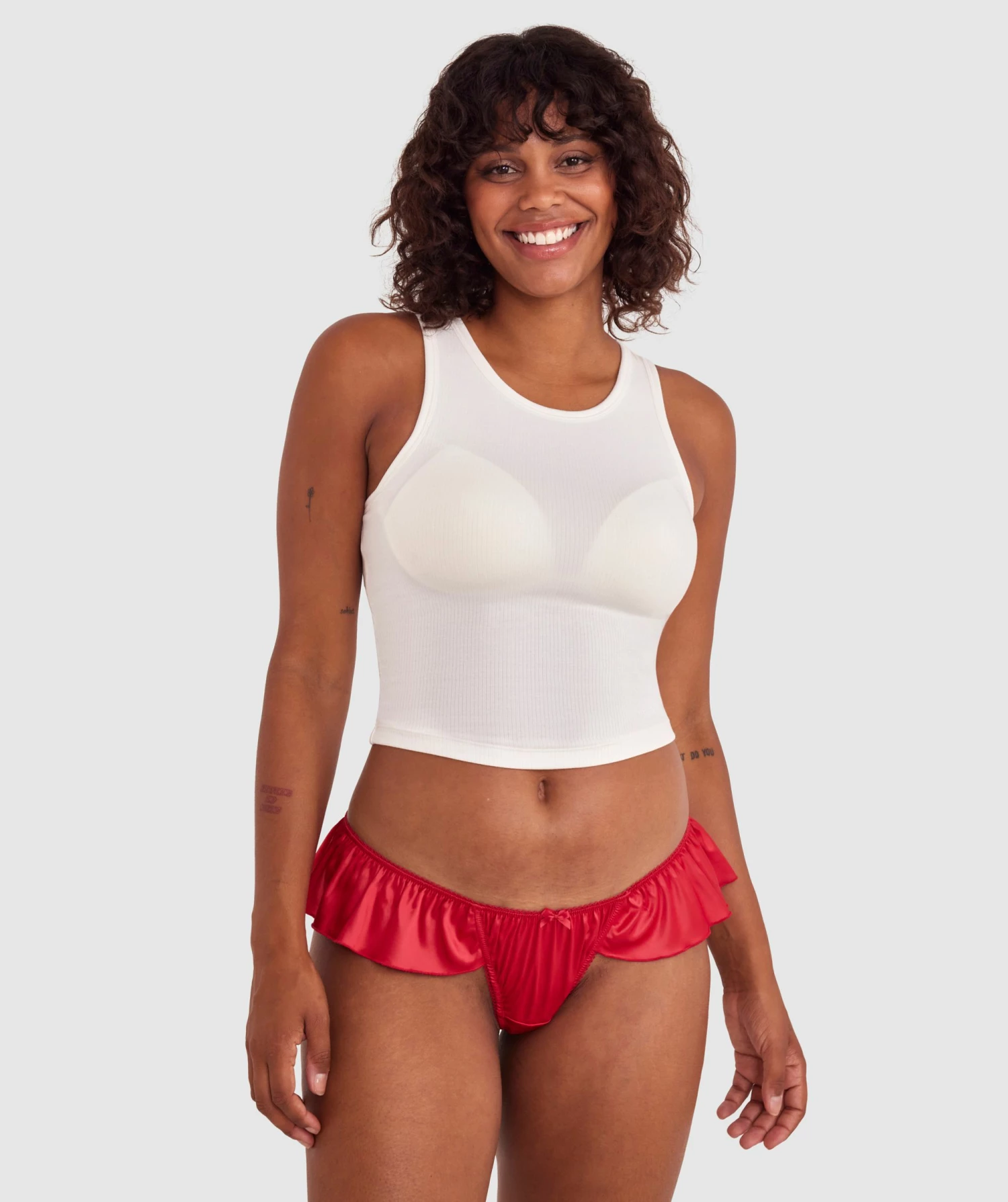 Vivienne Brazilian Knicker - Red 5 Vivienne Brazilian Knicker - Red - Image 5