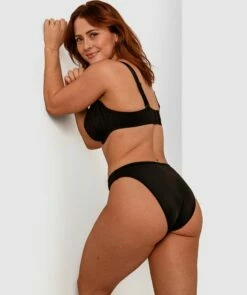 Ysabel High Cut Brazilian Knicker - Black -BRAS N THINGS Shop ysabel high cut brazilian knicker black 01351401 1