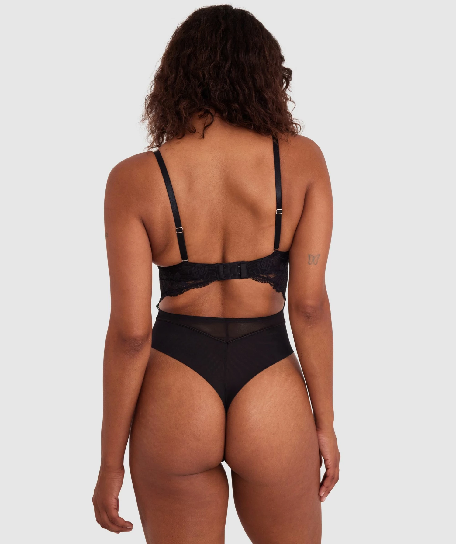 Zara Push Up Bodysuit - Black 4 Zara Push Up Bodysuit - Black - Image 4