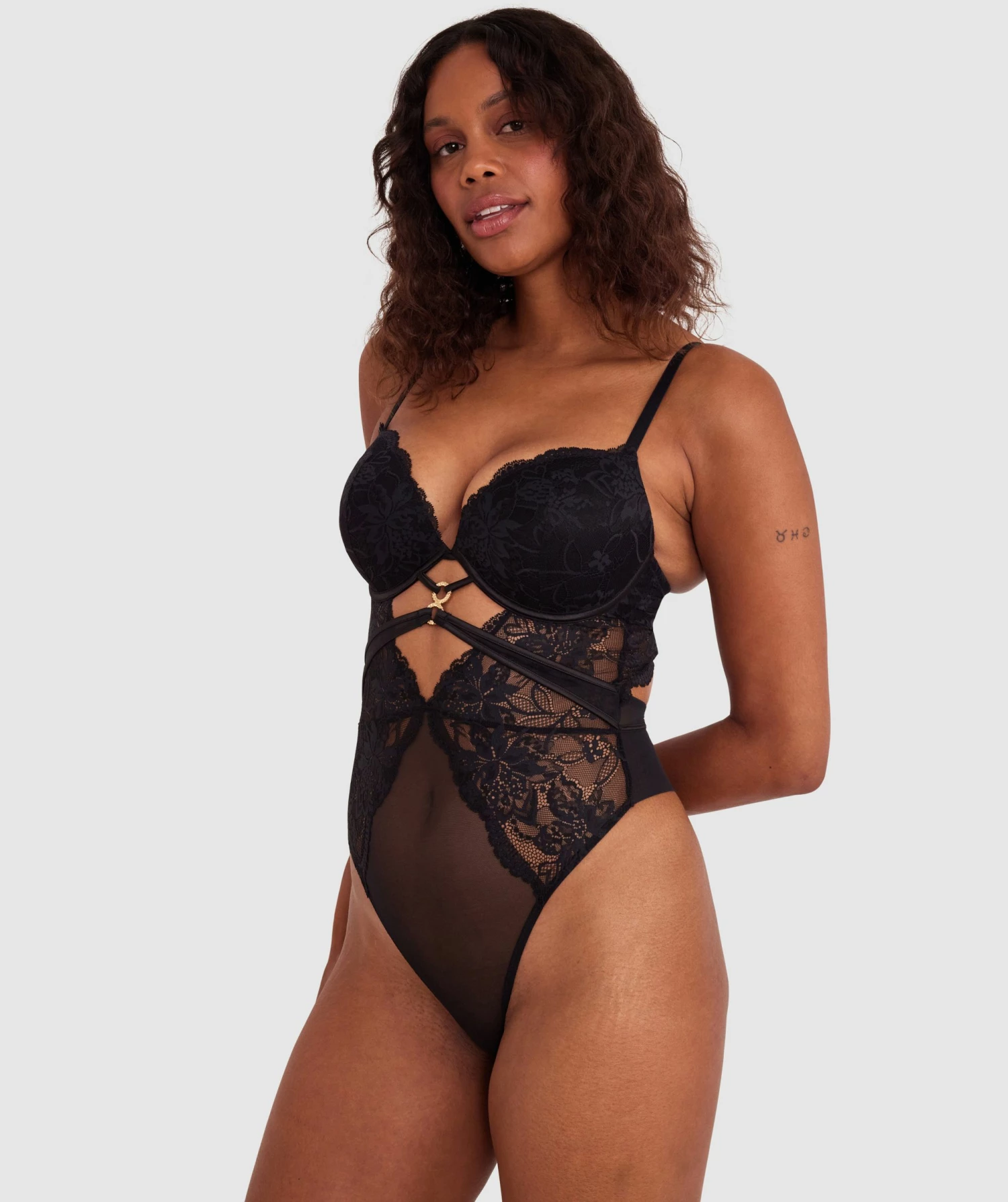 Zara Push Up Bodysuit - Black 5 Zara Push Up Bodysuit - Black - Image 5