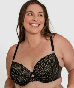 Zuri Full Cup Balconette Bra - Black -BRAS N THINGS Shop zuri full cup balconette bra black 01413601 15