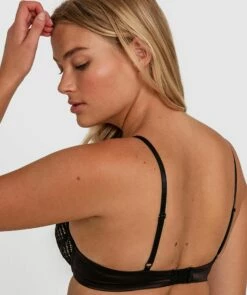 Zuri Push Up Plunge Bra - Black -BRAS N THINGS Shop zuri push up plunge bra black 01413301 11